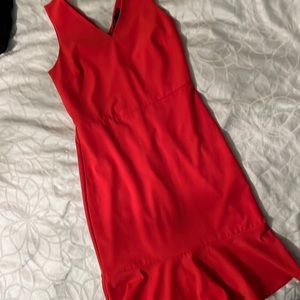 NEW Banana republic size 4 orange sleeveless dress with tulip hem. Never worn
